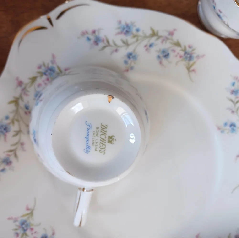Vintage Duchess Bone China Tea Set Tranquility pattern 21 pc. Set never …